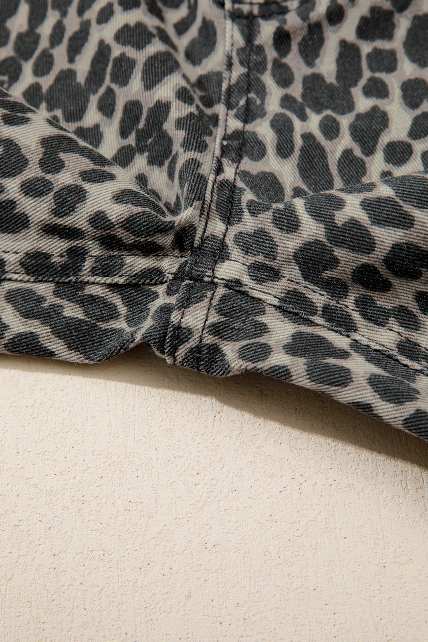 Black Leopard Print Wide Leg High Waist Jeans - loveforevers