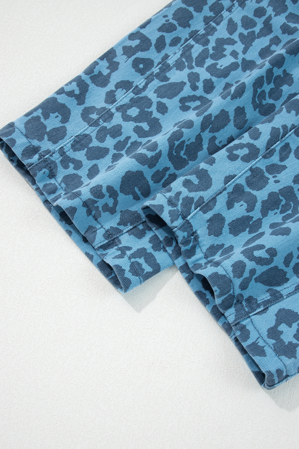 Khaki Leopard Print Straight Loose Jeans - loveforevers