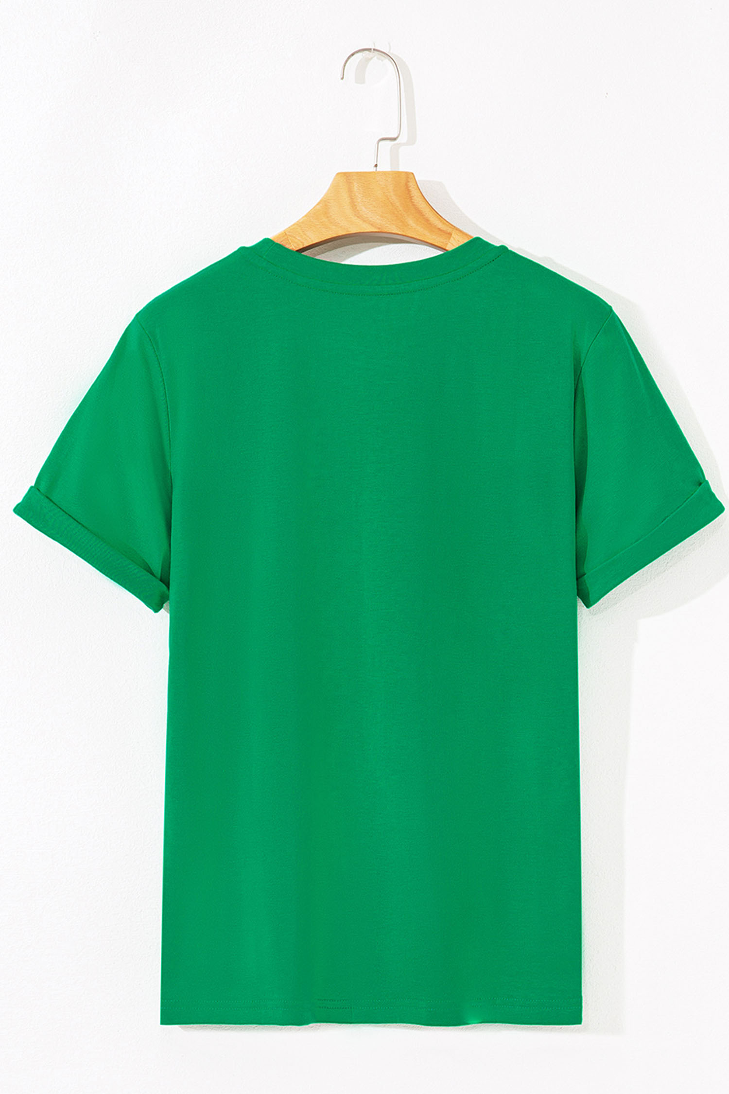Bright Green St Patricks Day Elements Sequin Graphic Tee - loveforevers