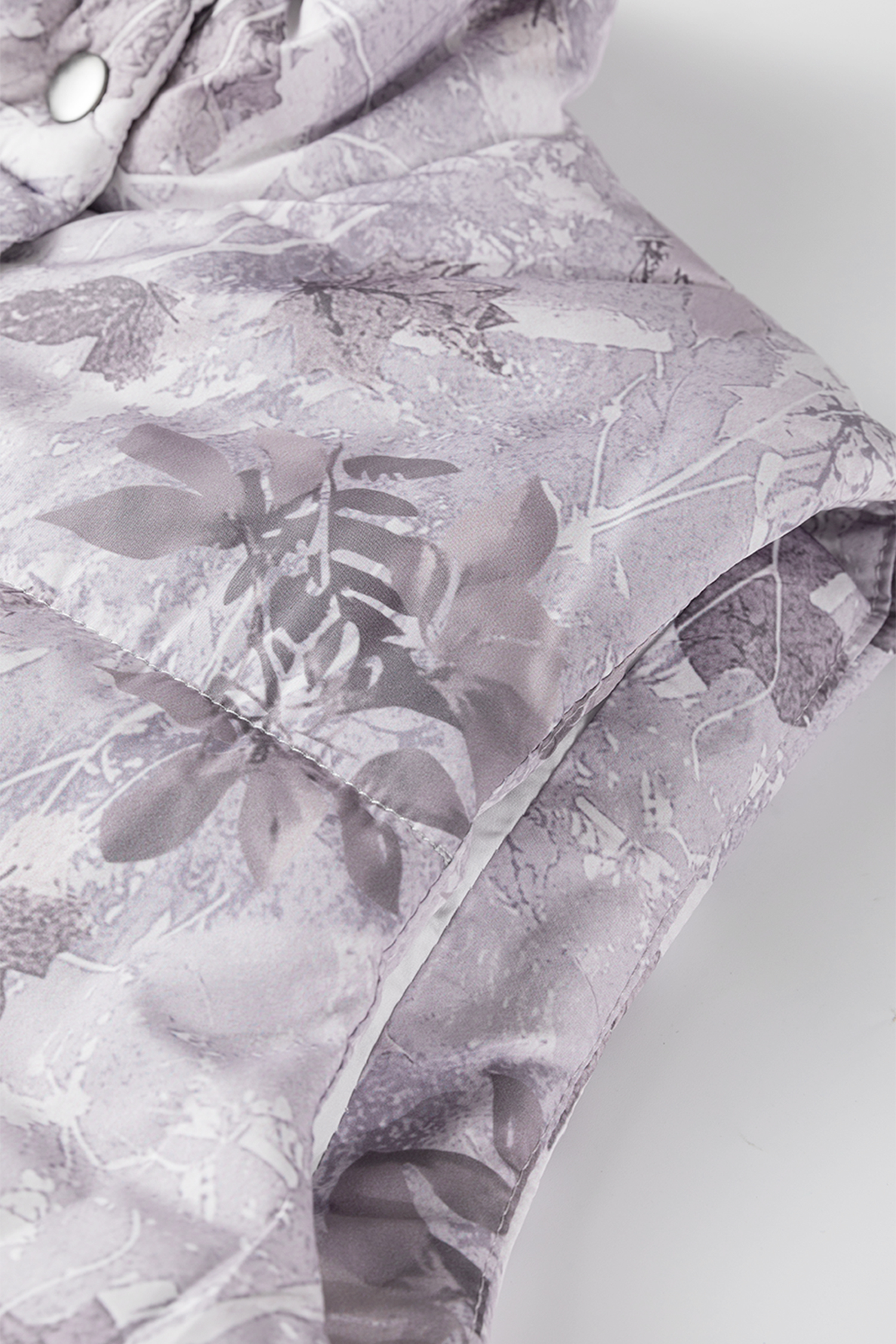 Brown Camo Leaf Print Winter Puffer Vest - loveforevers