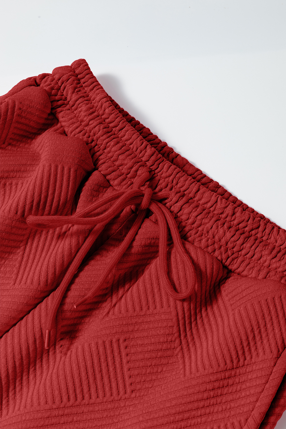 Red Dahlia Ultra Loose Textured 2pcs Slouchy Outfit - loveforevers