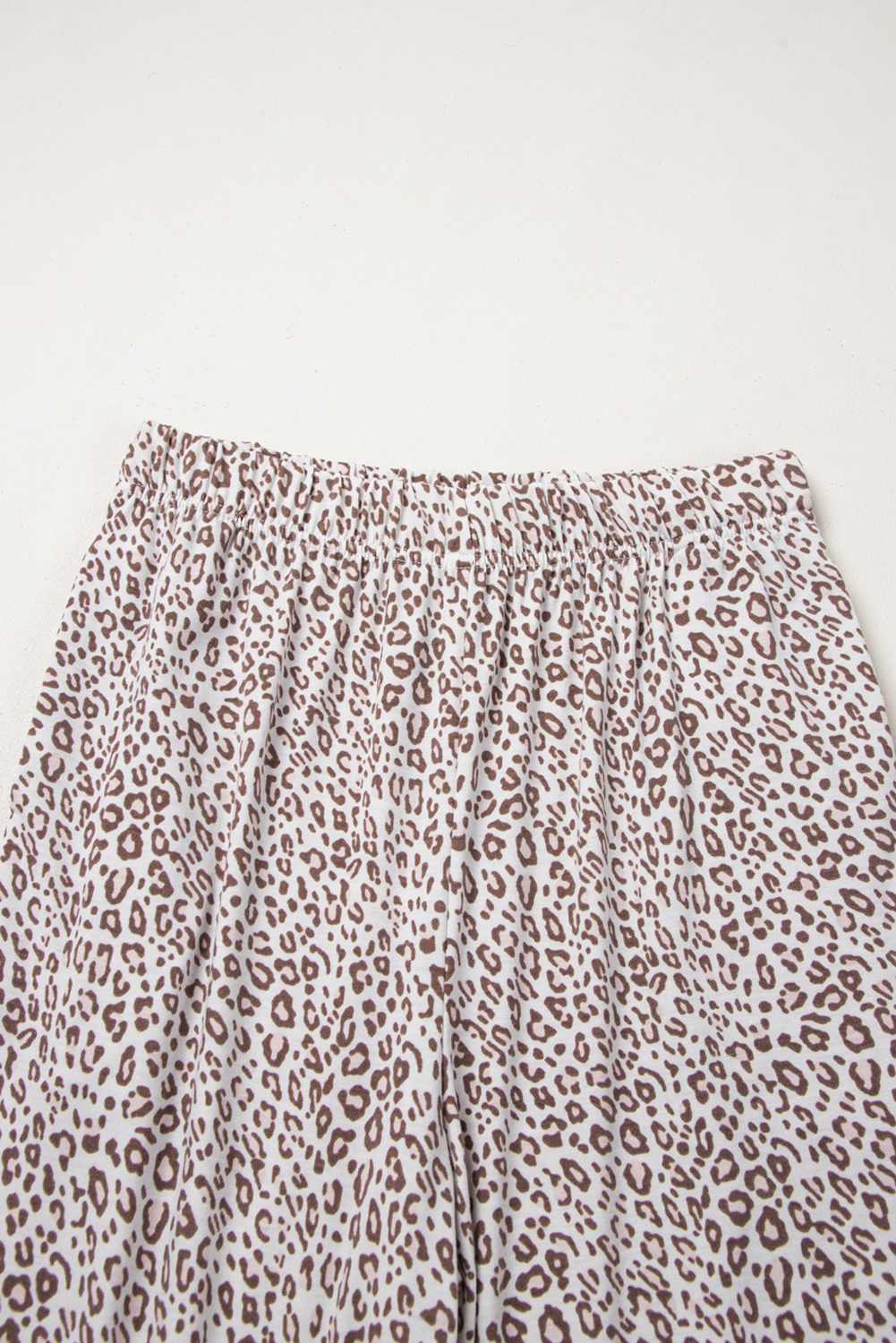 White Leopard Print Long Sleeve and Pants Pajamas Set - loveforevers