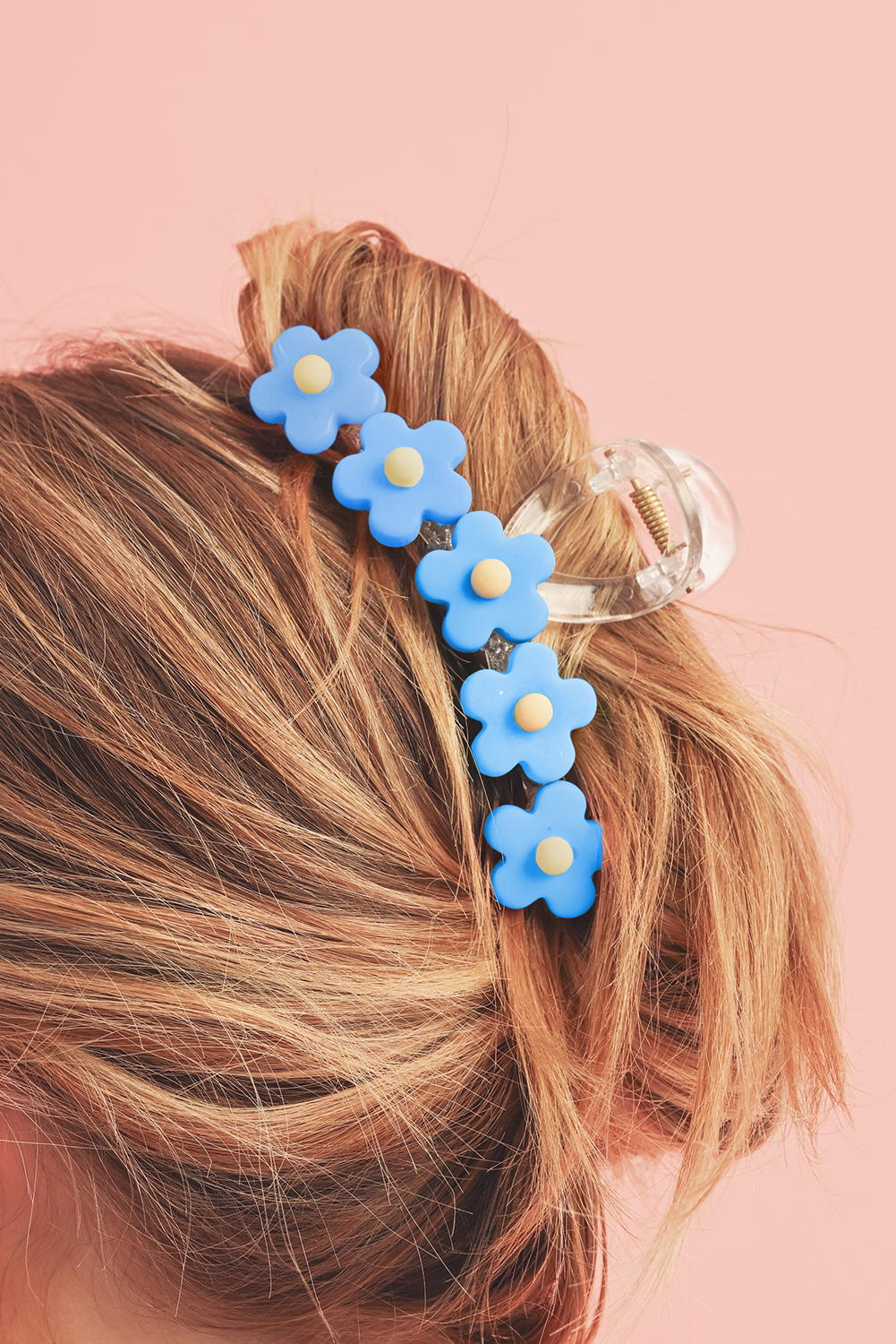 Light Blue Flowers Cute Hair Claw Clip - loveforevers