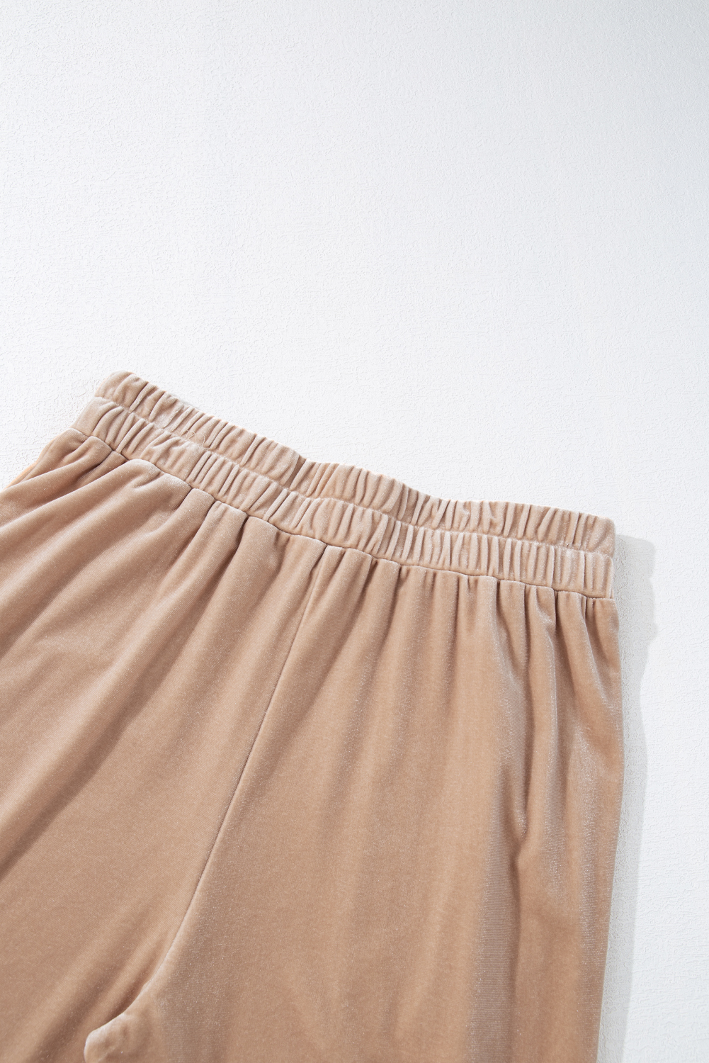Parchment Velvet Zipped Top and Joggers Two Piece Set - loveforevers