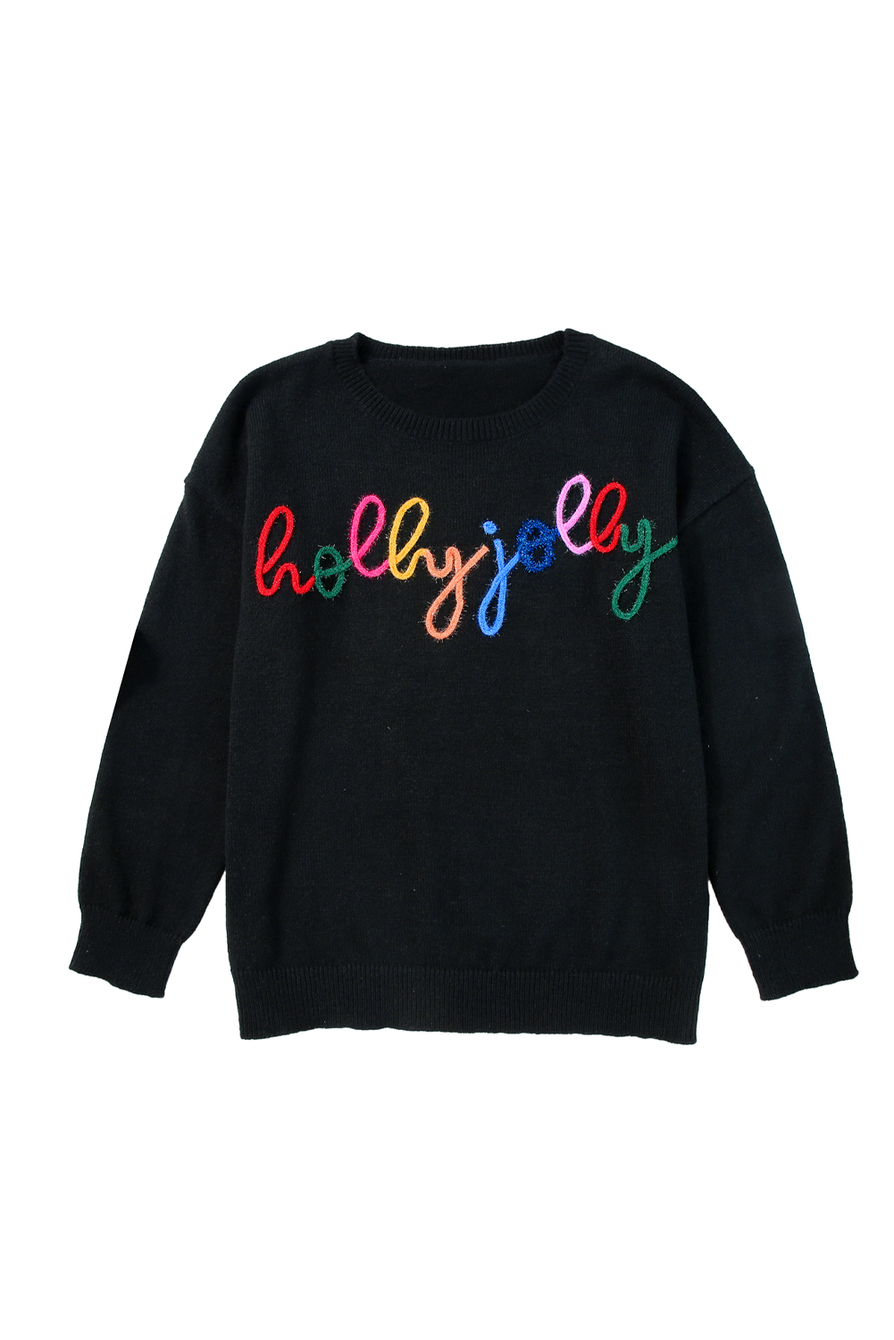 White Merry & Bright Round Neck Casual Sweater - loveforevers