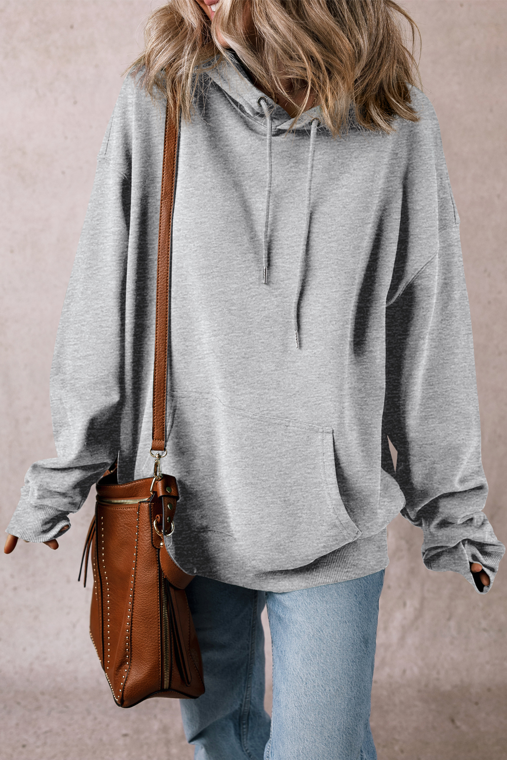 Valerian Fleece Lined Kangaroo Pocket Drawstring Chunky Hoodie - loveforevers