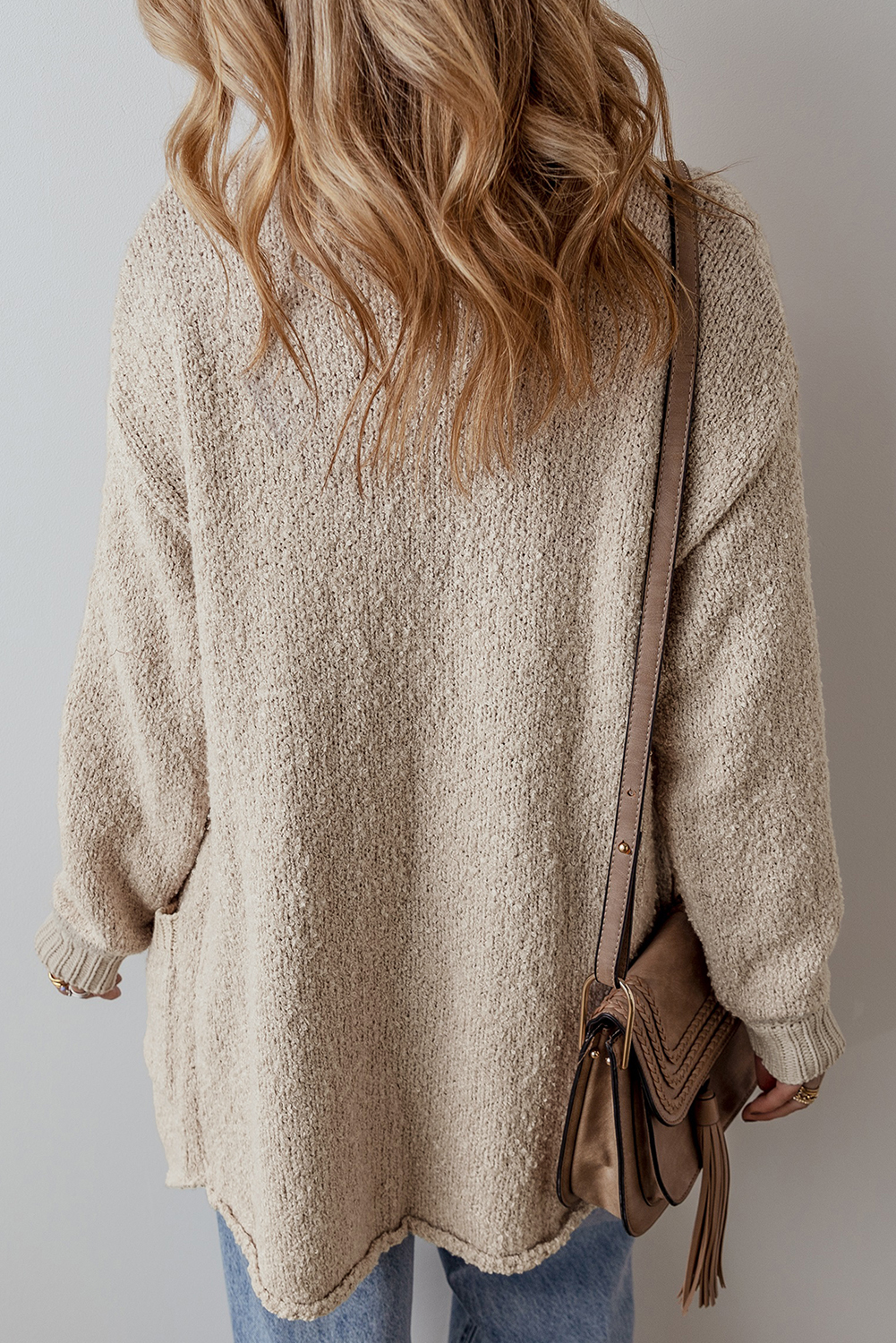 Jet Stream Collared Drop Shoulder Button Up Cardigan with Pocket - loveforevers