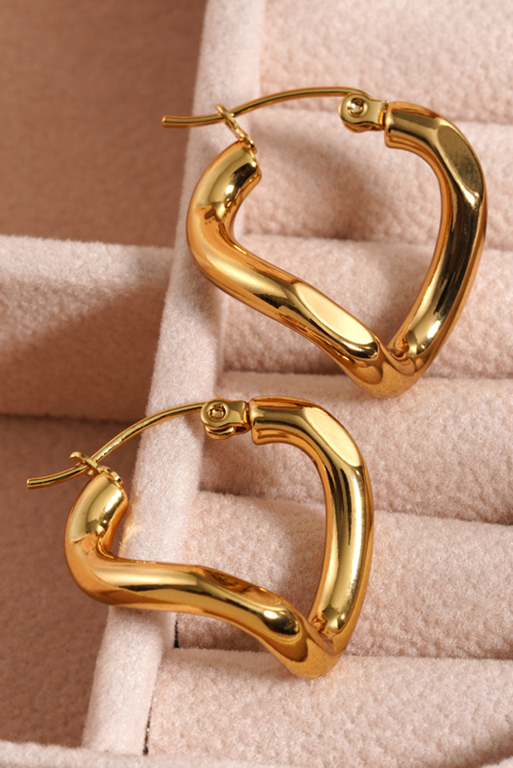 Gold Plated 3D Spiral Stainless Steel Earrings - loveforevers