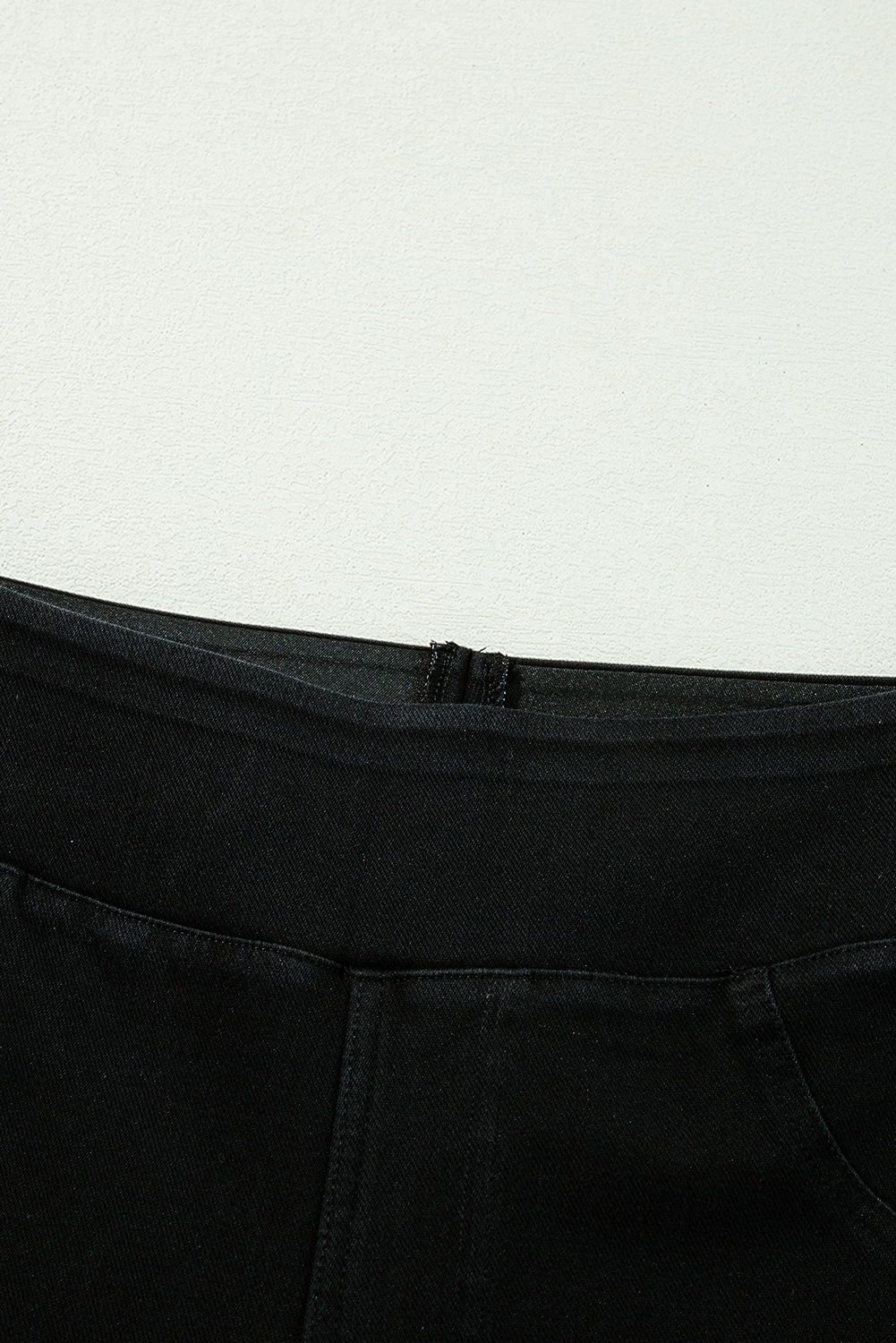 Black Solid Color High Waist Stretchy Slim Fit Jeggings - loveforevers