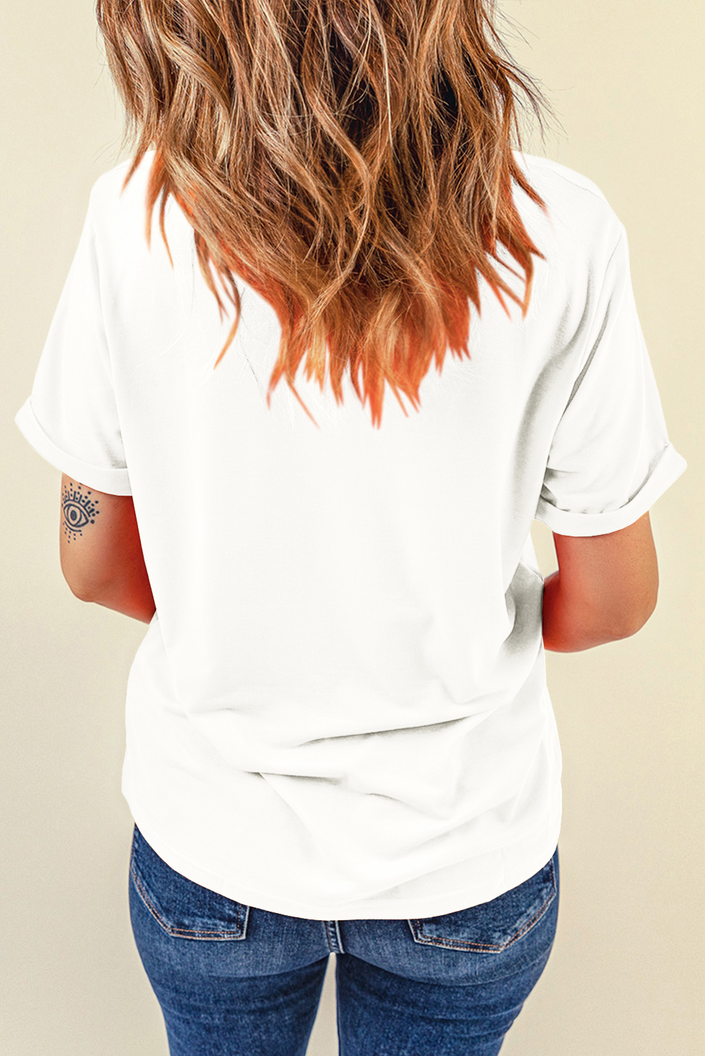 White Sequined Pumpkin Leaves Fall Vibe Graphic T Shirt - loveforevers