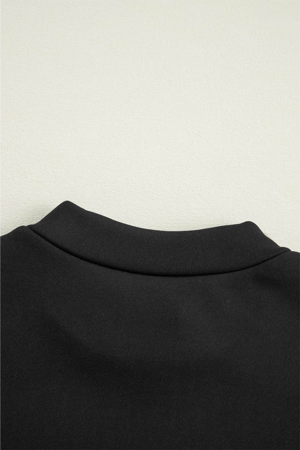 Black Mock Neck Thermal Lined Long Sleeve Tee - loveforevers