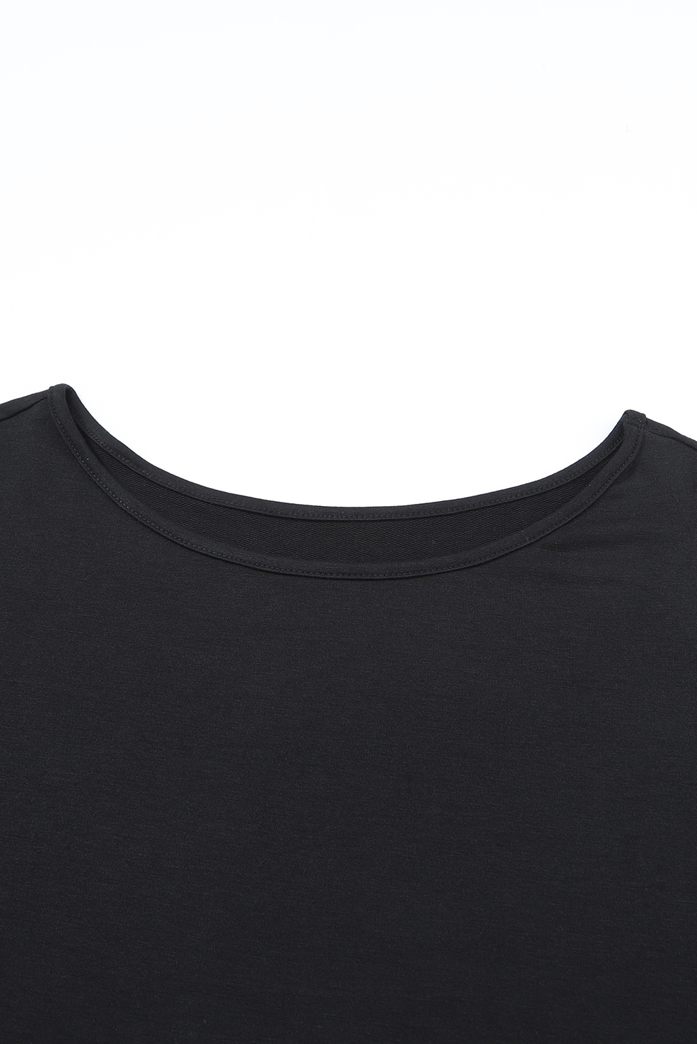 Black Asymmetrical Cut Out Buttoned Long Sleeve Top - loveforevers