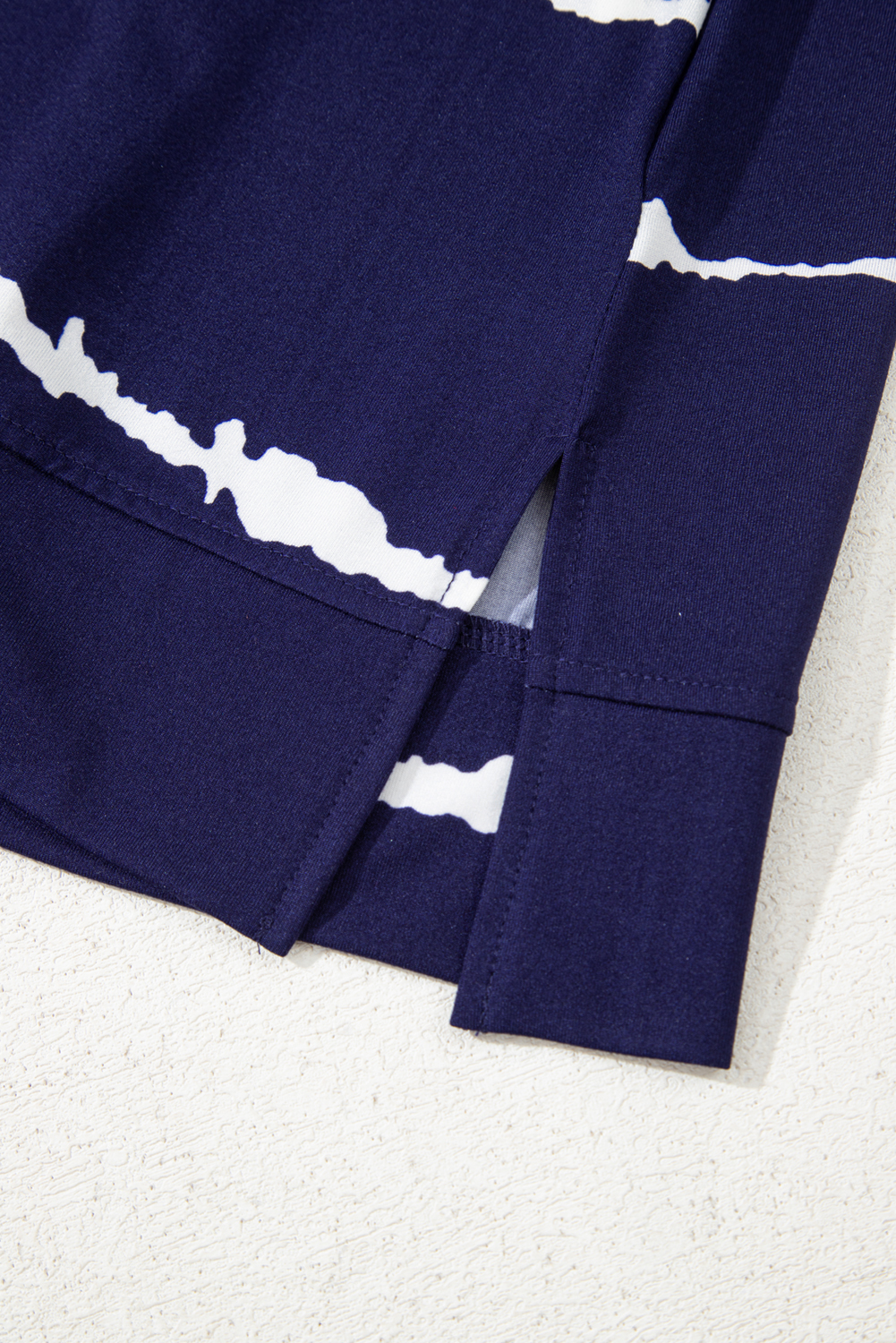 Blue Tie-dye Stripe Casual T-Shirt - loveforevers