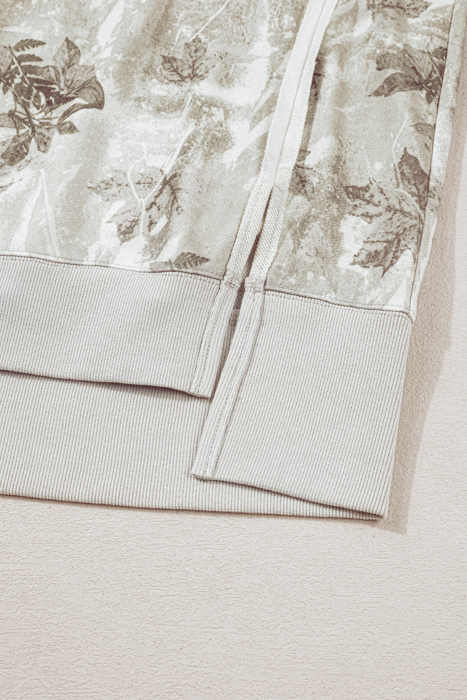 Beige Camo Print Baggy Drawstring Jogger Sweatpants - loveforevers