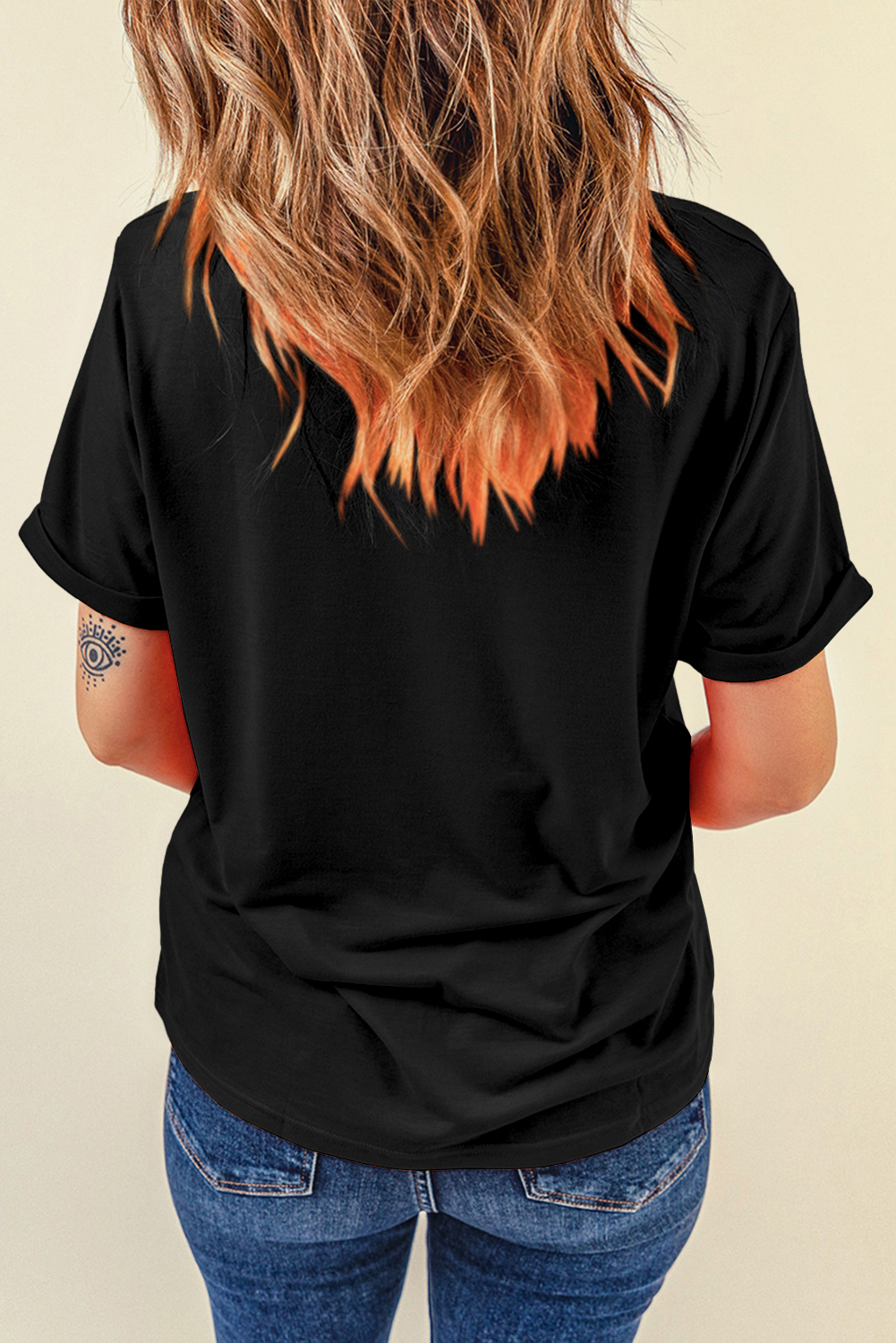 Black Chenille Heart hey sugar Patched Crewneck Valentines Tee - loveforevers