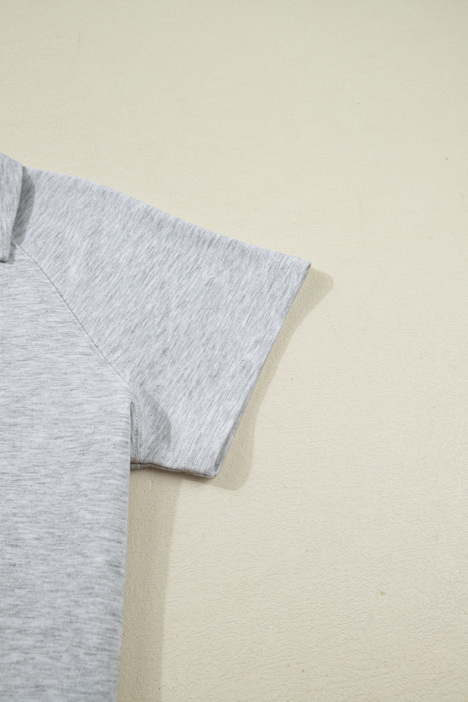 Light Grey Polo Tee Casual Pant Set - loveforevers