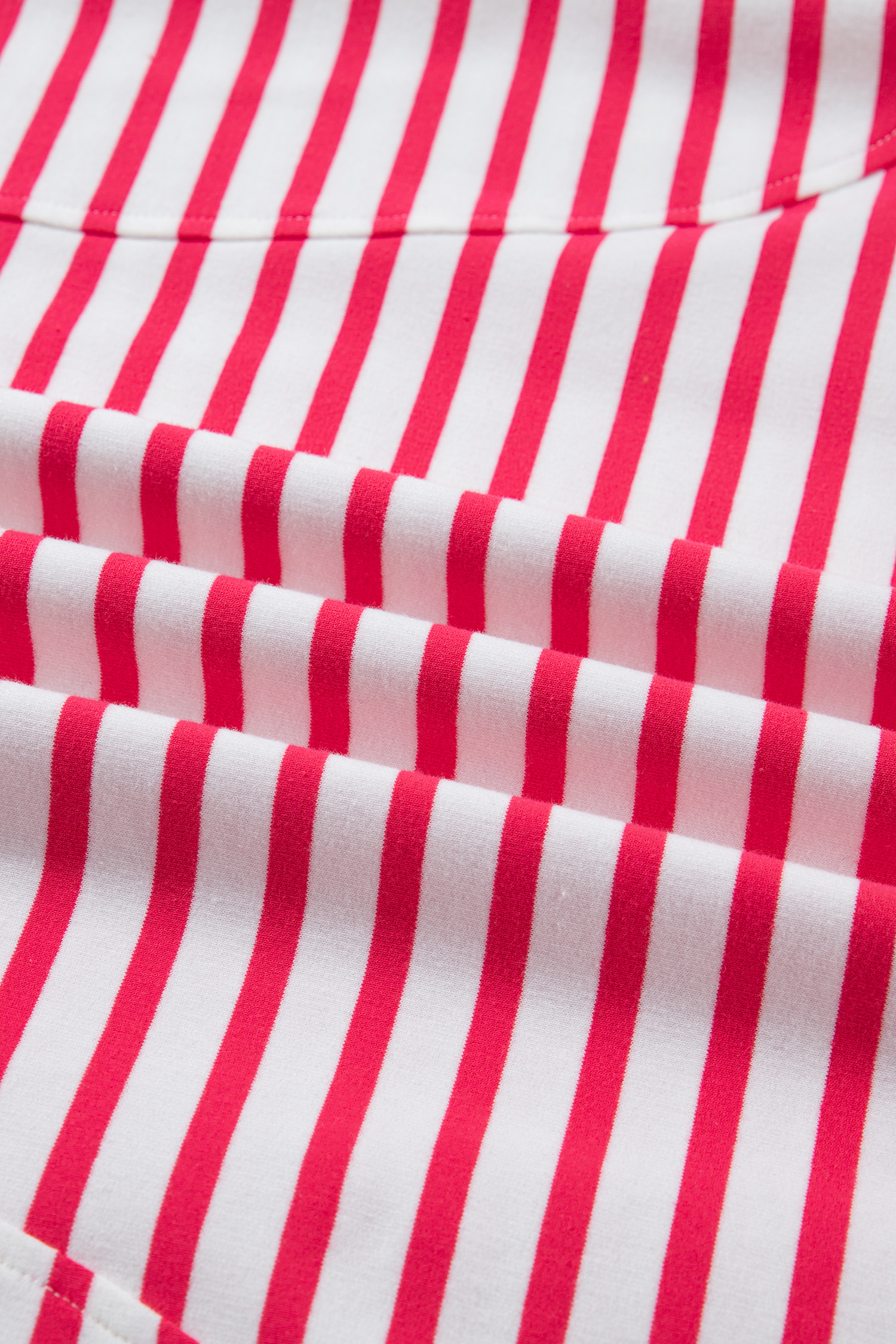 Red Stripe Drop Shoulder Half Sleeve T Shirt - loveforevers