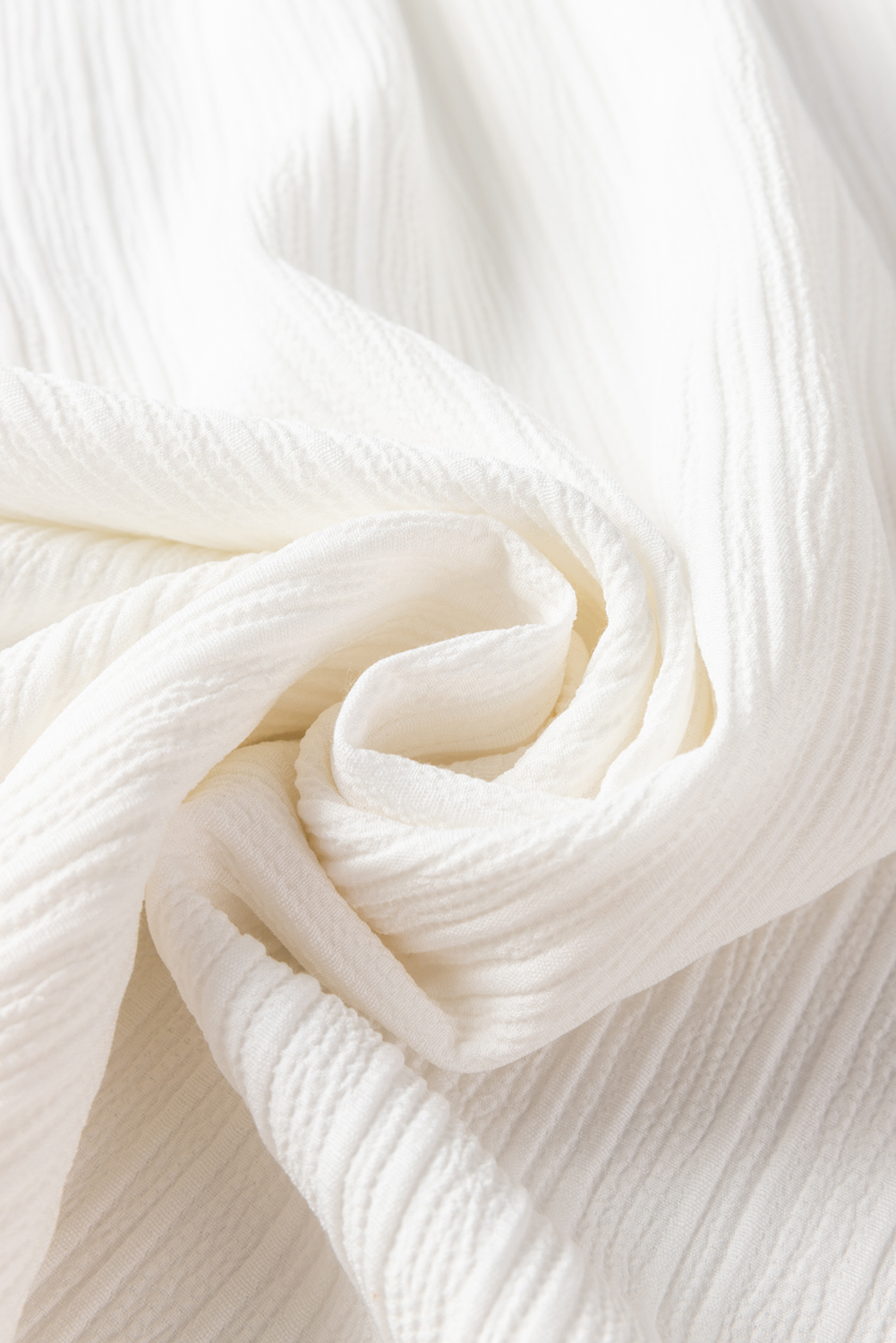 White Frilled Mock Neck Ripple Bubble Sleeve Blouse - loveforevers