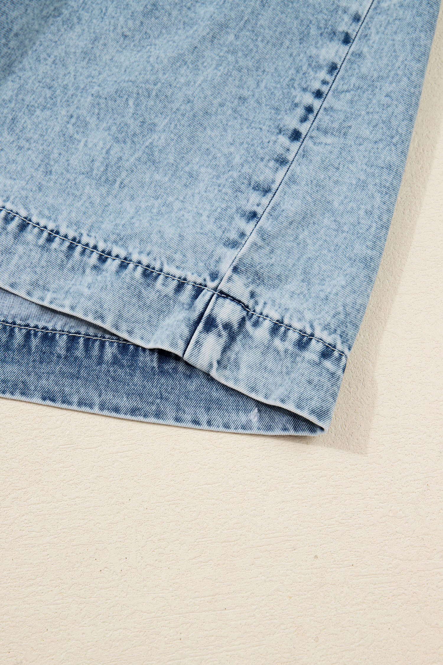 Dusk Blue Light Wash Tiered Flowy Overall Denim Dress - loveforevers