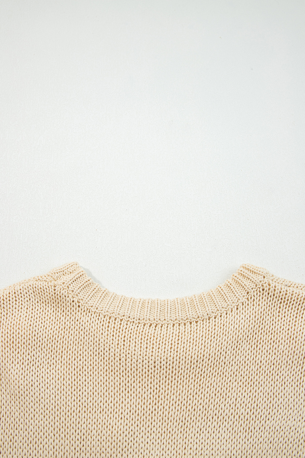 Light Grey Bowknot Applique Cap Sleeve Sweater - loveforevers