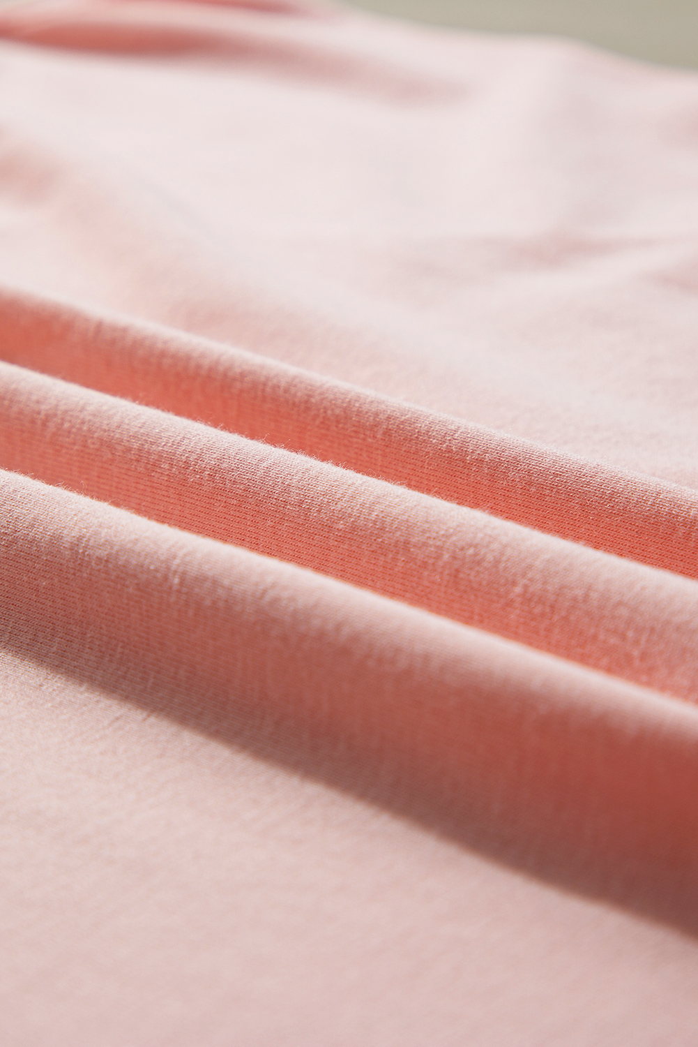 Light Pink Crew Neck Pleated Tank Top - loveforevers