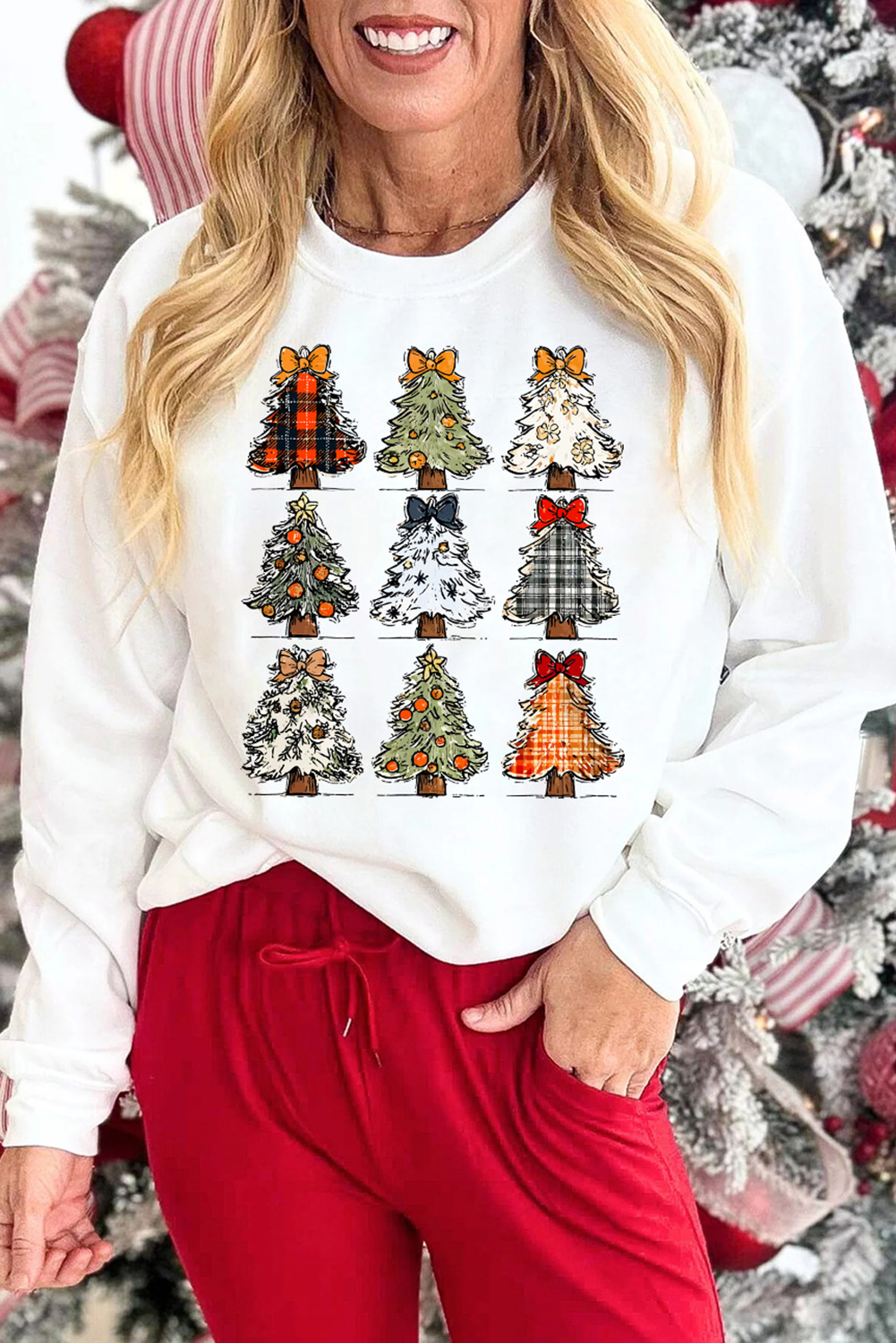White Christmas PNG Graphic Holiday Sweatshirt - loveforevers