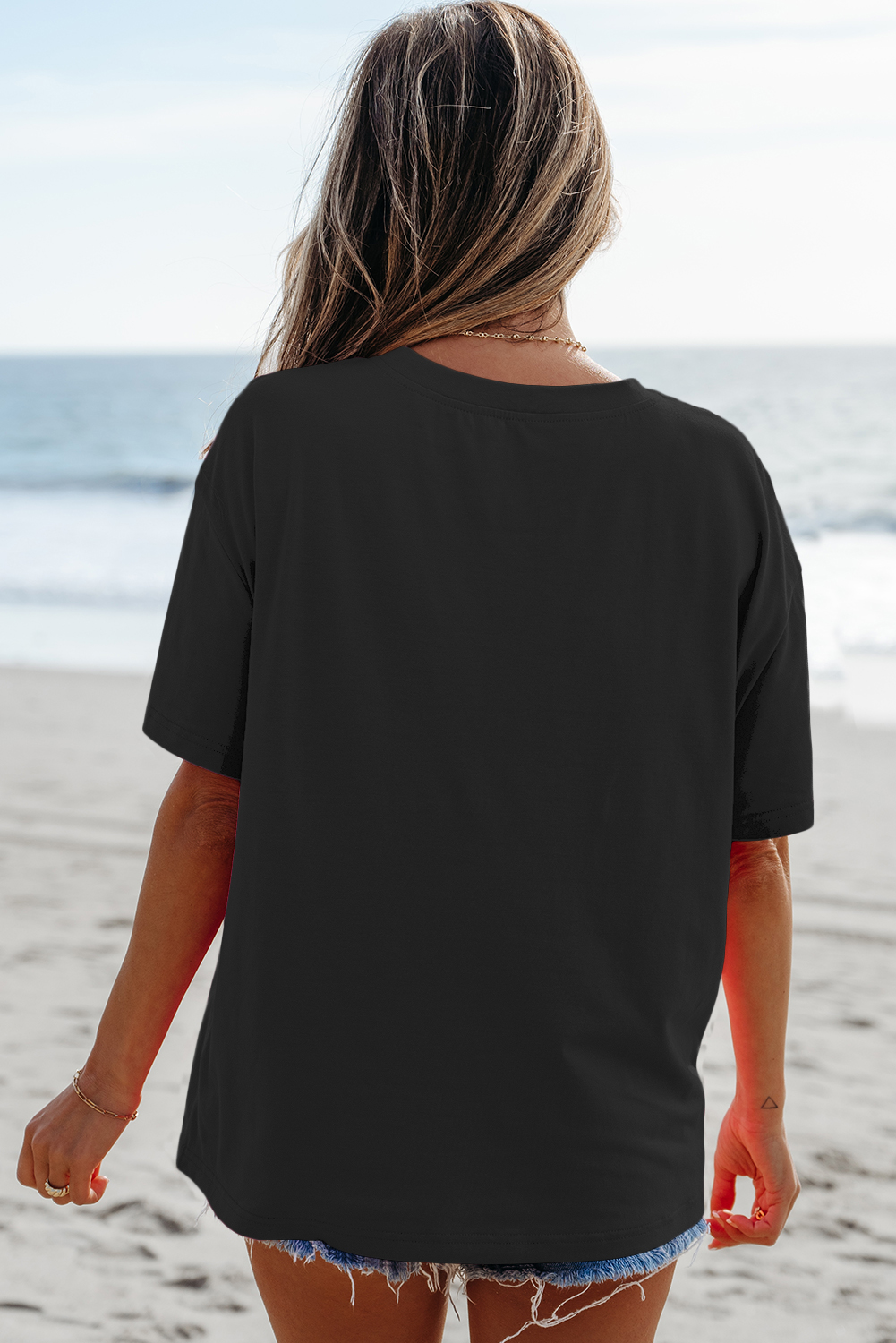 Black MAMA Letter Graphic Neon T Shirt - loveforevers