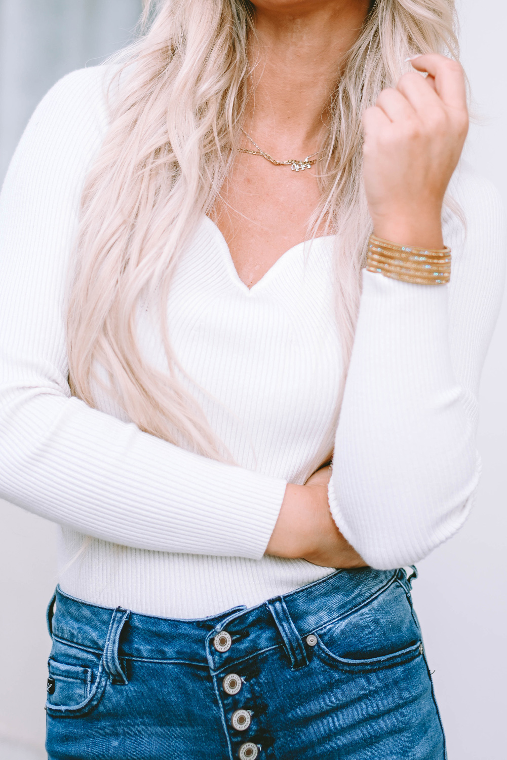 Gold Full Diamond Leather Wide Plated Magnetic Buckle Bracelet - loveforevers