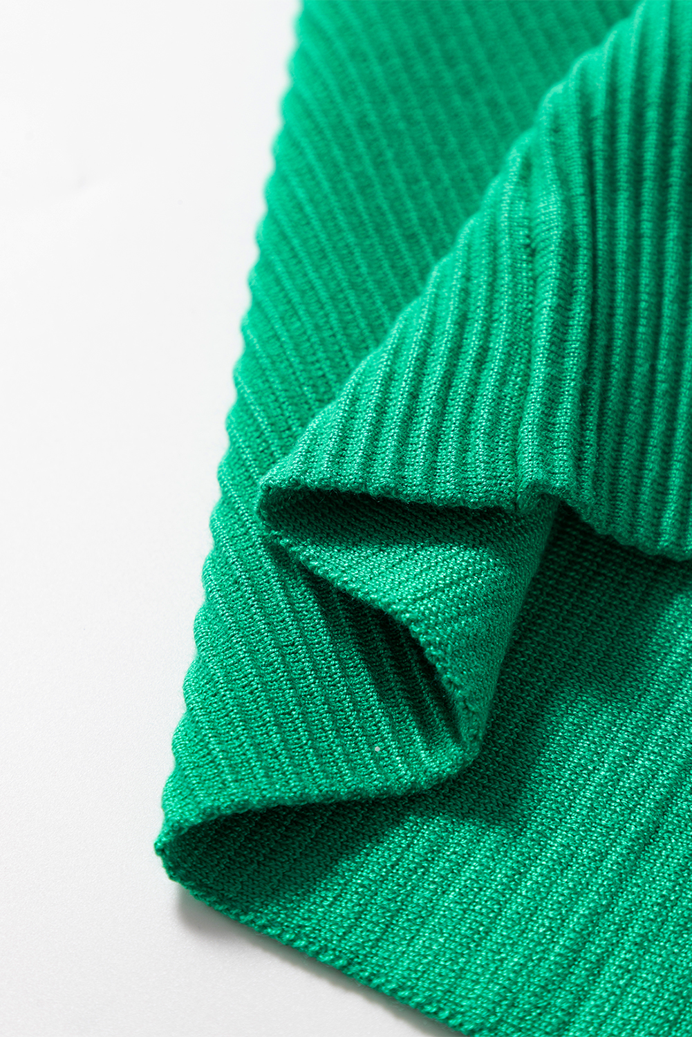 Dark Green Ribbed Criss Cross Halter Neck Sheath Sweater Tank Top - loveforevers
