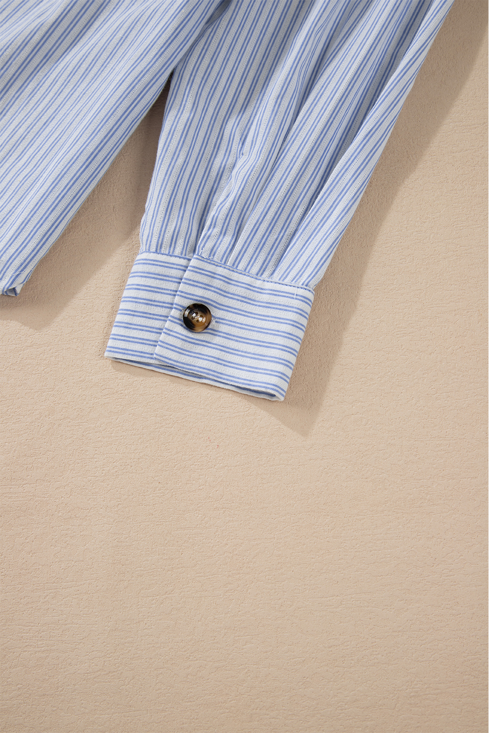 Sky Blue Stripe Striped Buttoned up Long Sleeve Shirt - loveforevers