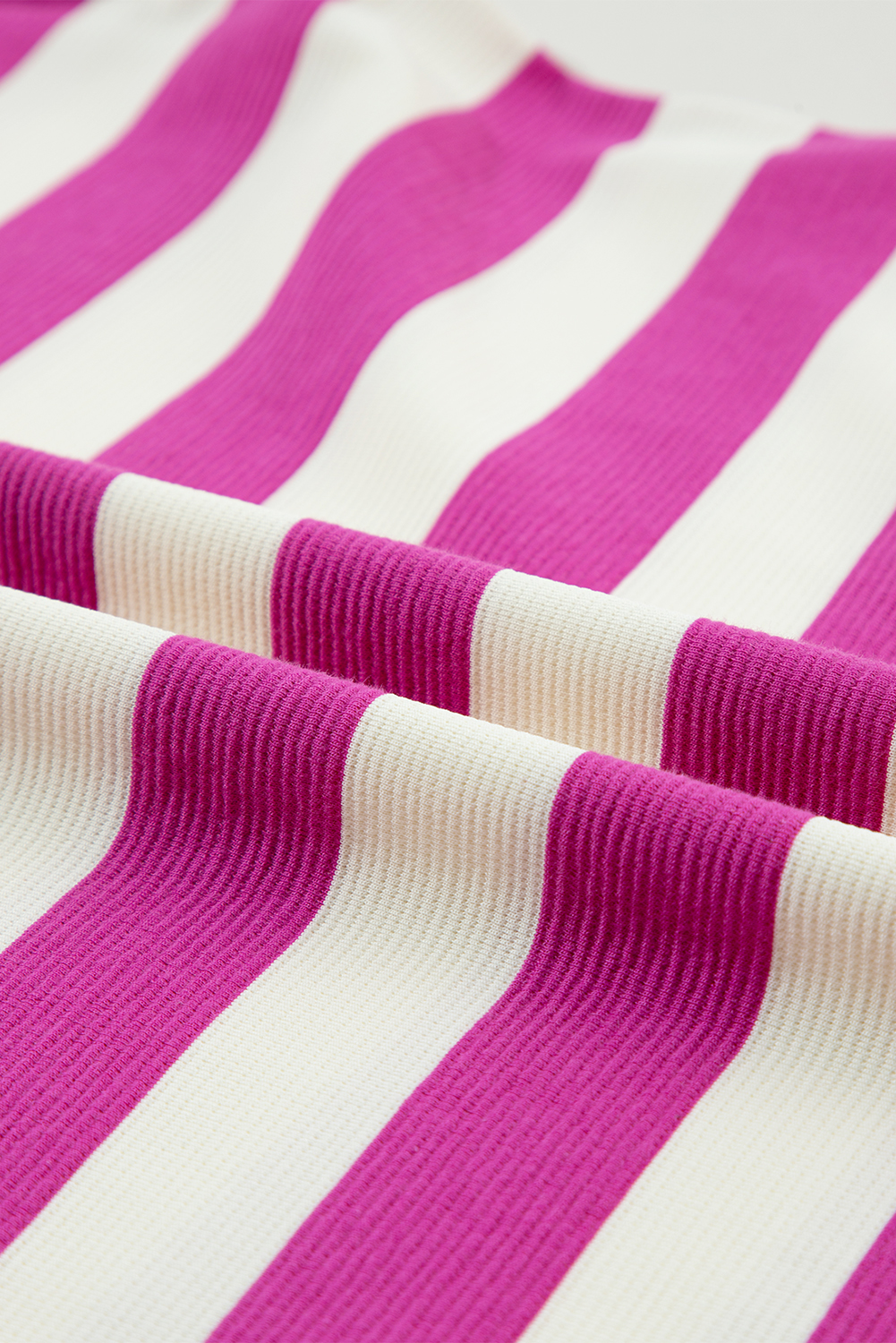 Rose Stripe Cap Sleeve Pocketed Shift T-shirt Dress - loveforevers