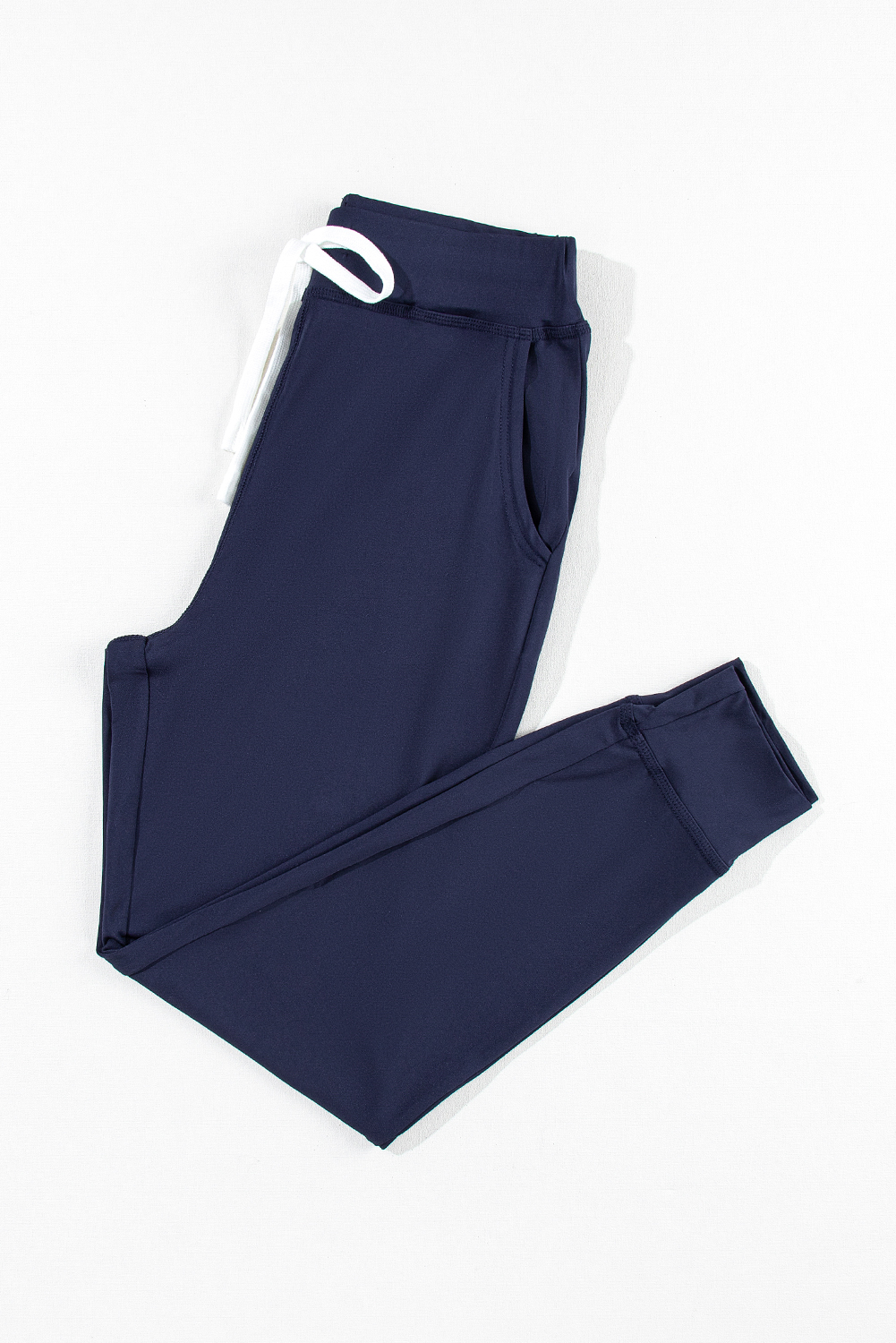 Black Drawstring Elastic Waistband Pocketed Joggers - loveforevers