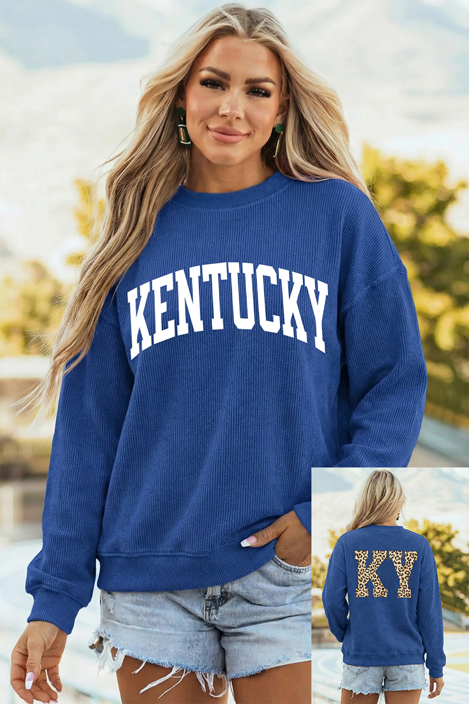 Green Camouflage KENTUCKY Crew Neck Summer Top - loveforevers