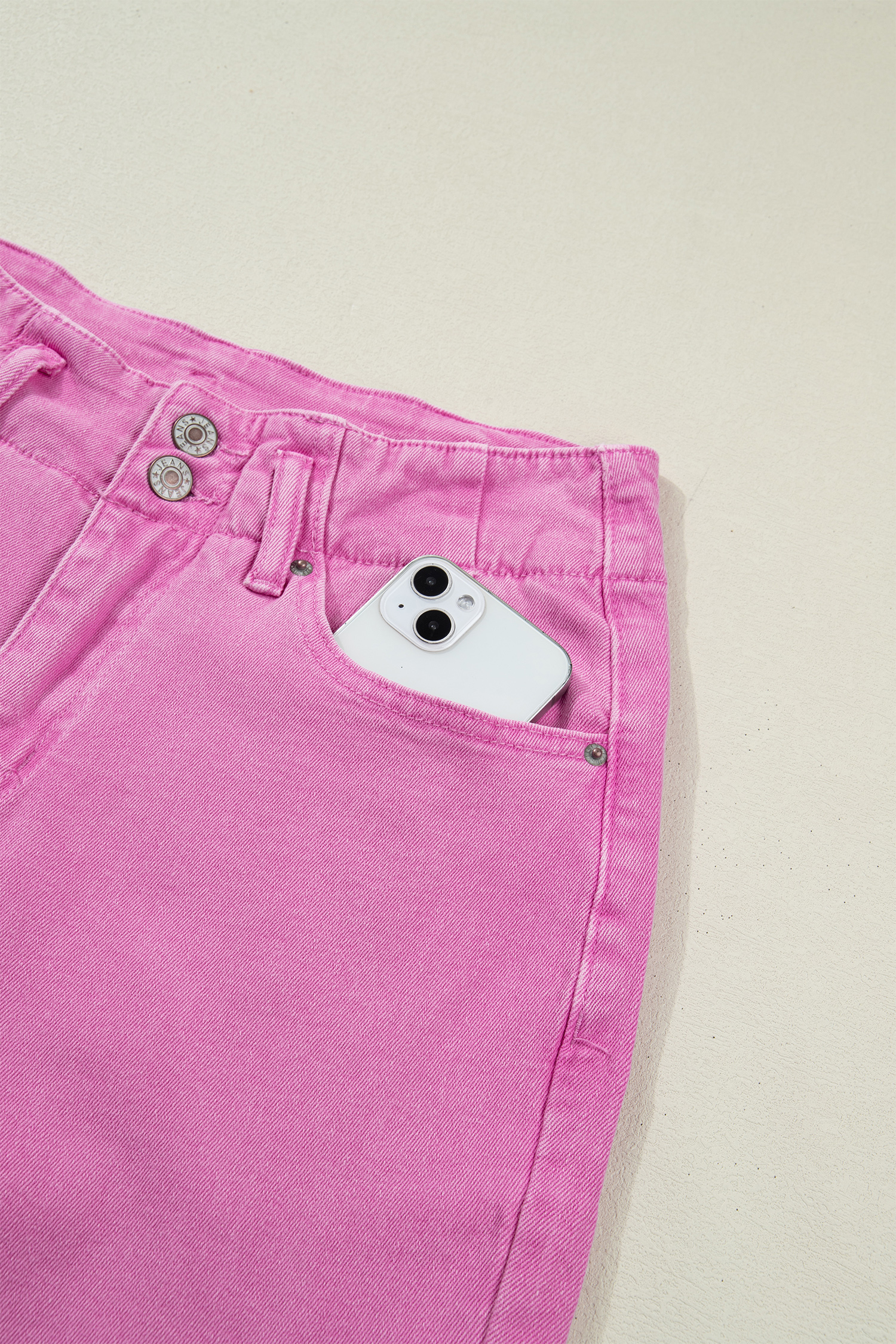 Bonbon 2-Button High Waist Flared Bottom Jeans - loveforevers