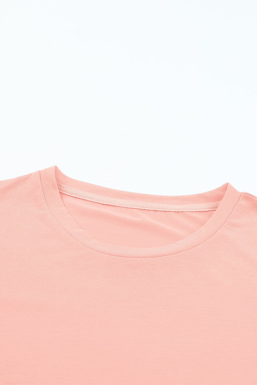 Khaki Casual Plain Crew Neck Tee - loveforevers