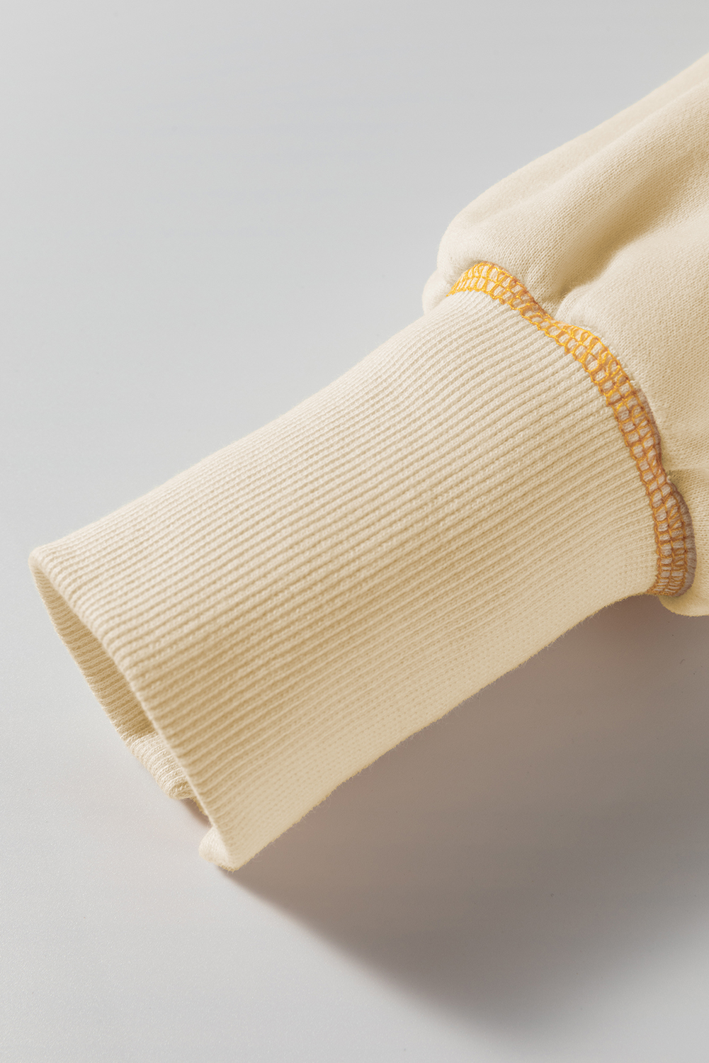 Contrast Stitching Split Baggy Sweatshirt - loveforevers