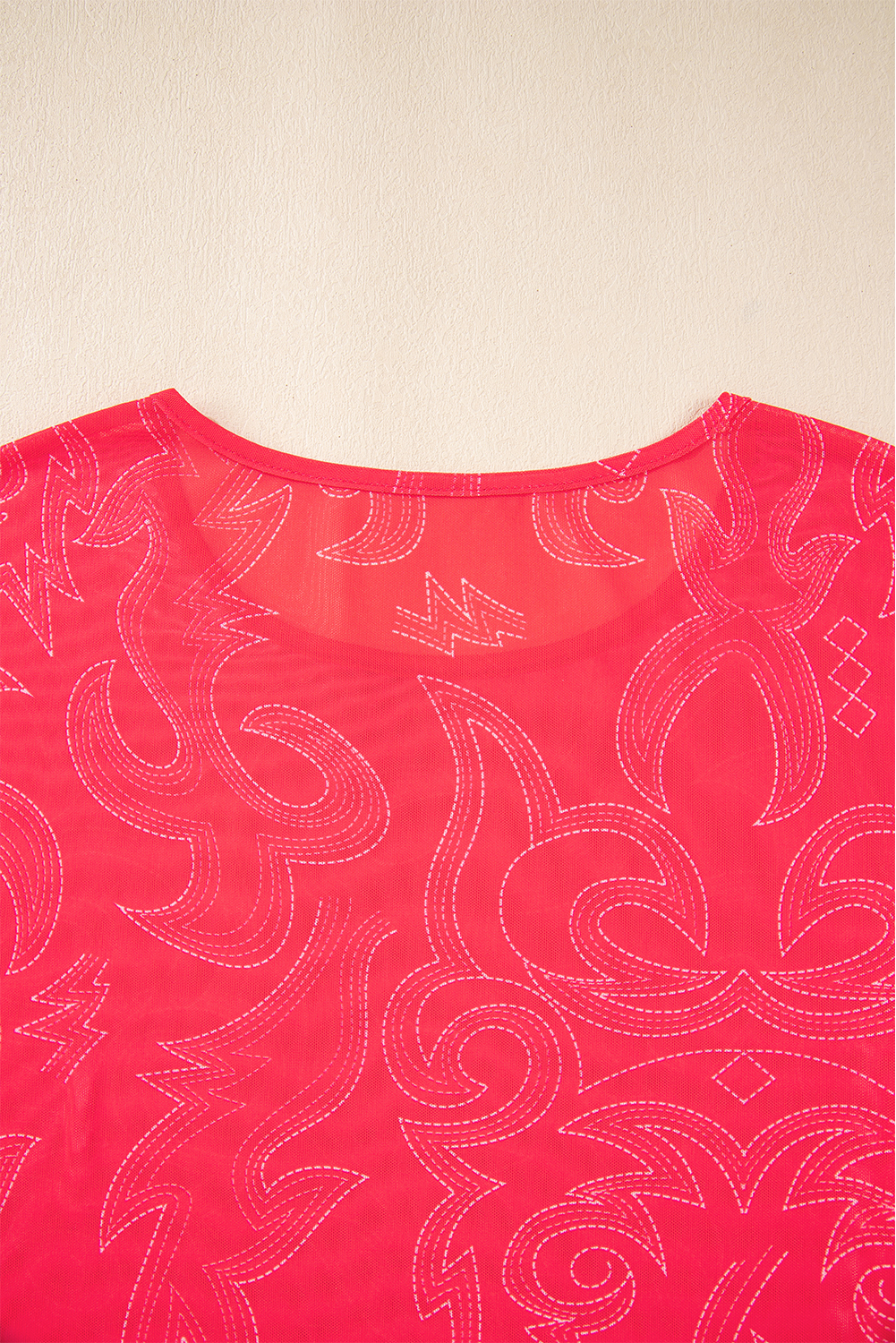 Red Western Girls Mesh T Shirt - loveforevers