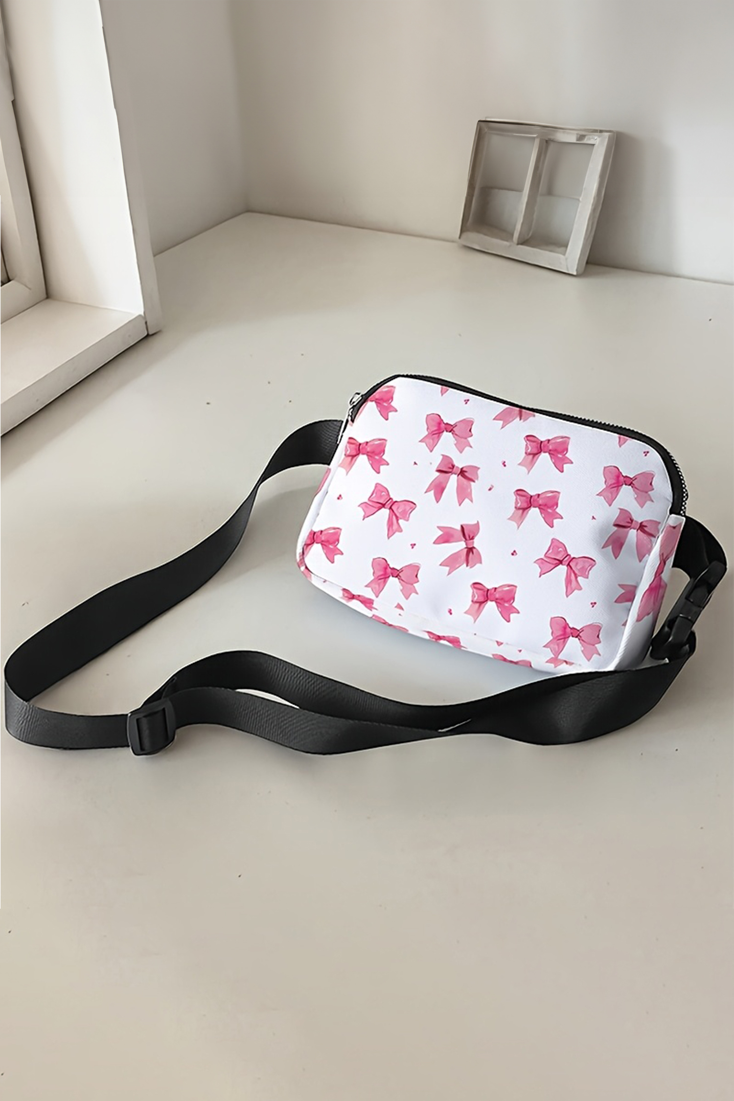 Bonbon Valentines Day Printed Canvas Crossbody Bag - loveforevers