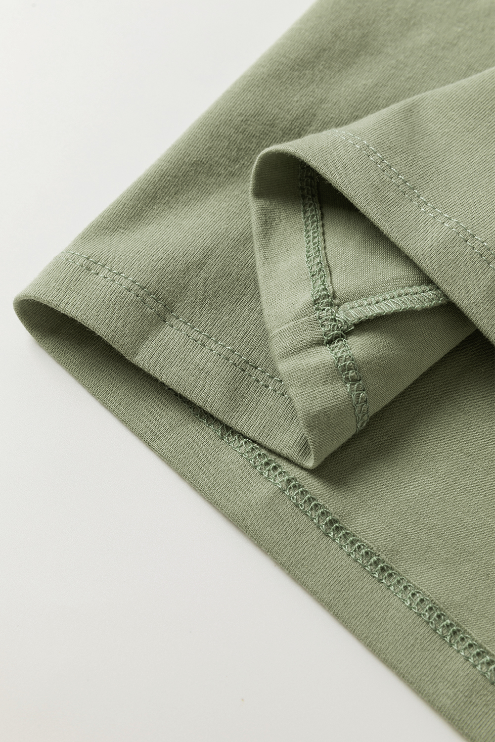 Pale Khaki Long Sleeve Buttons V Neck Slim Fit Top - loveforevers