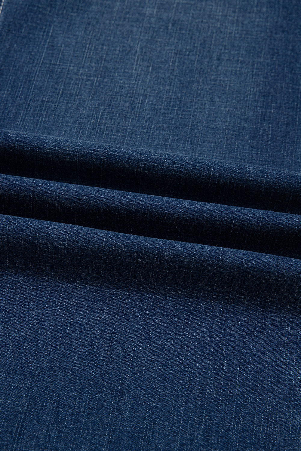 Sail Blue Stitched Waist Detail Loose Cuffed Jeans - loveforevers