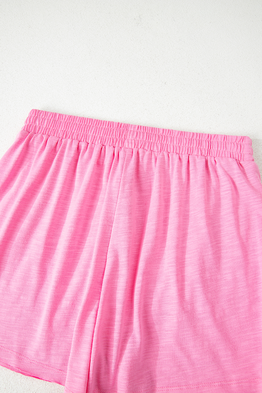 Sachet Pink Loose Fit Half Sleeve T Shirt and High Waist Skirt Set - loveforevers