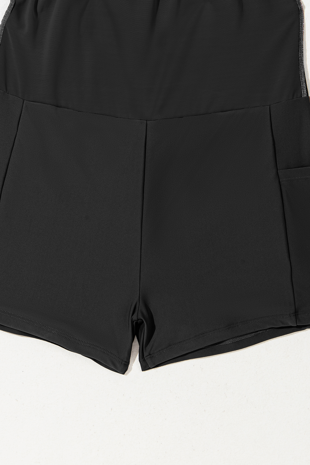 Black Grommet Shoulder Strap Pleated Swim Dress - loveforevers