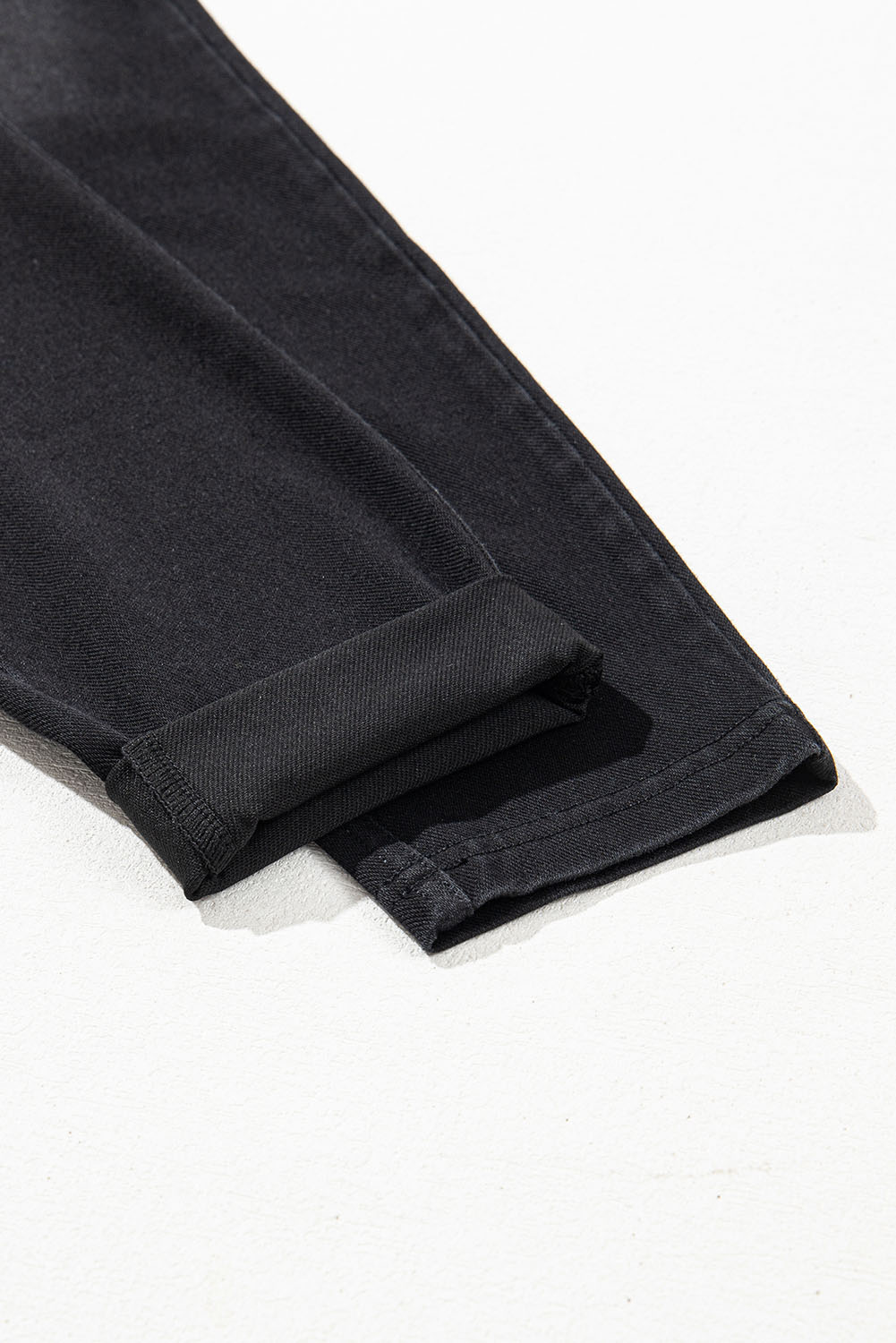 Black Arched Waist Stretchy Slim Fit Jeggings - loveforevers