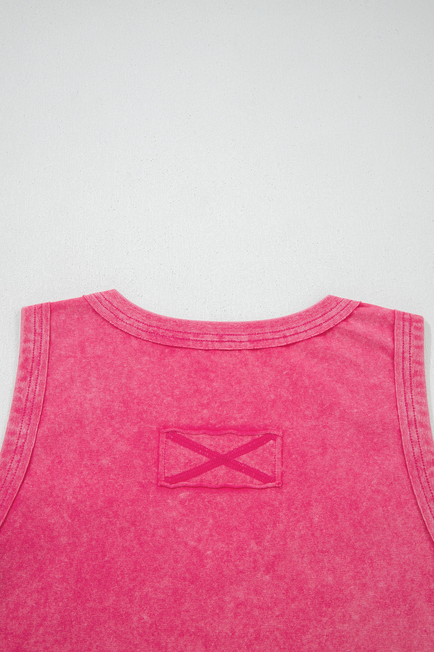 Red Dahlia Mineral Wash V Neck Tank Top - loveforevers