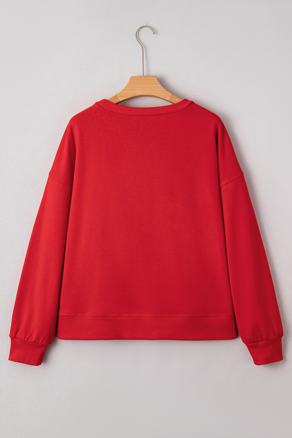 Fiery Red Merry Script Holiday Christmas Graphic Sweatshirt - loveforevers
