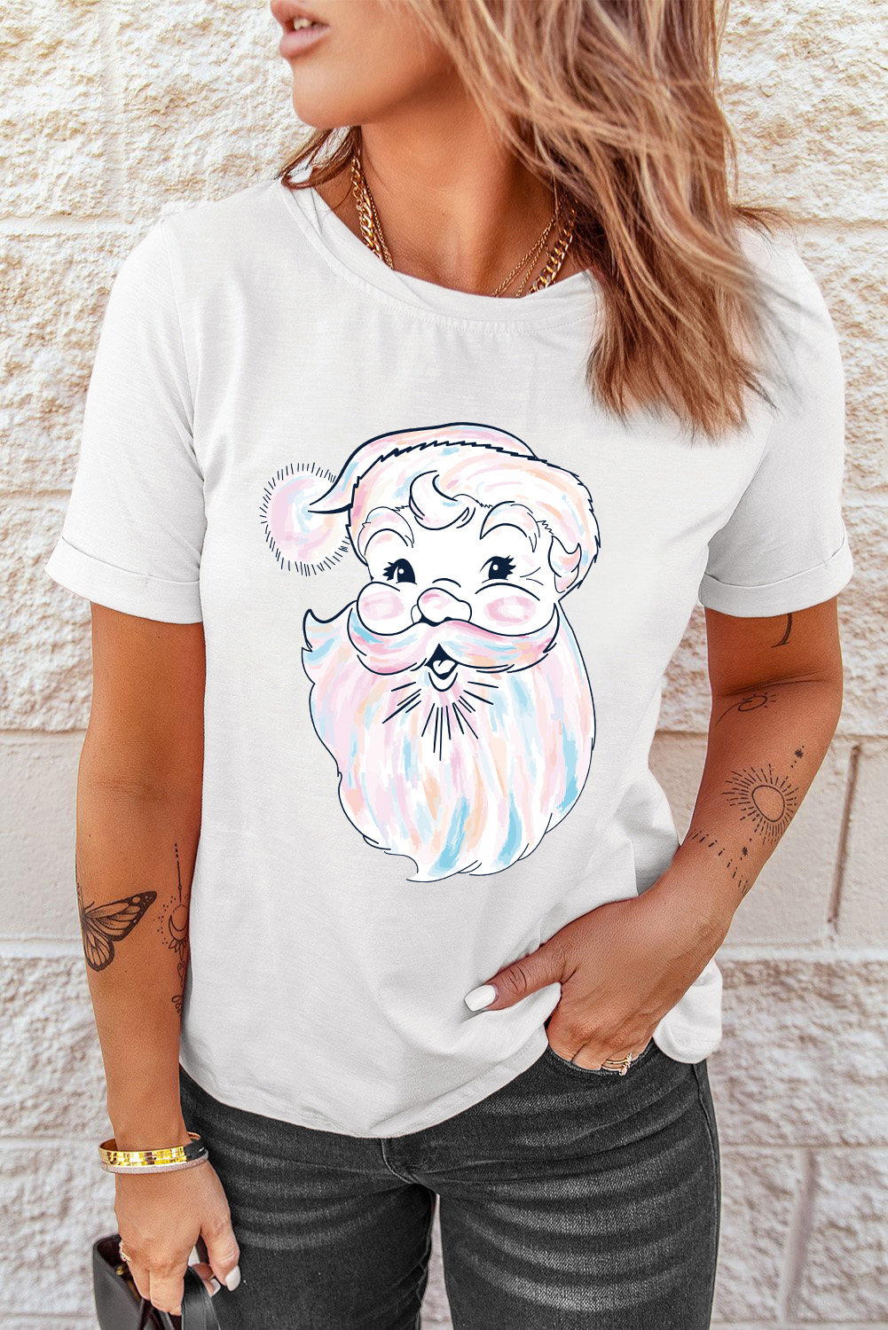 White Harvest Pumpkin Graphic Thanksgiving Tee - loveforevers
