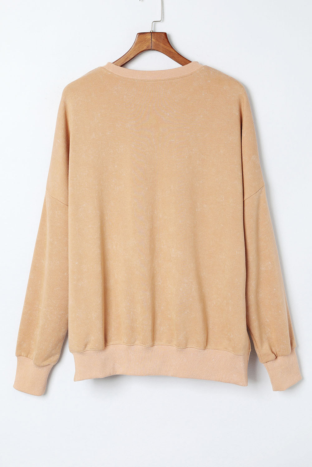 Khaki Loose Leopard Rugby Football GAME DAY Graphic Sweatshirt - loveforevers