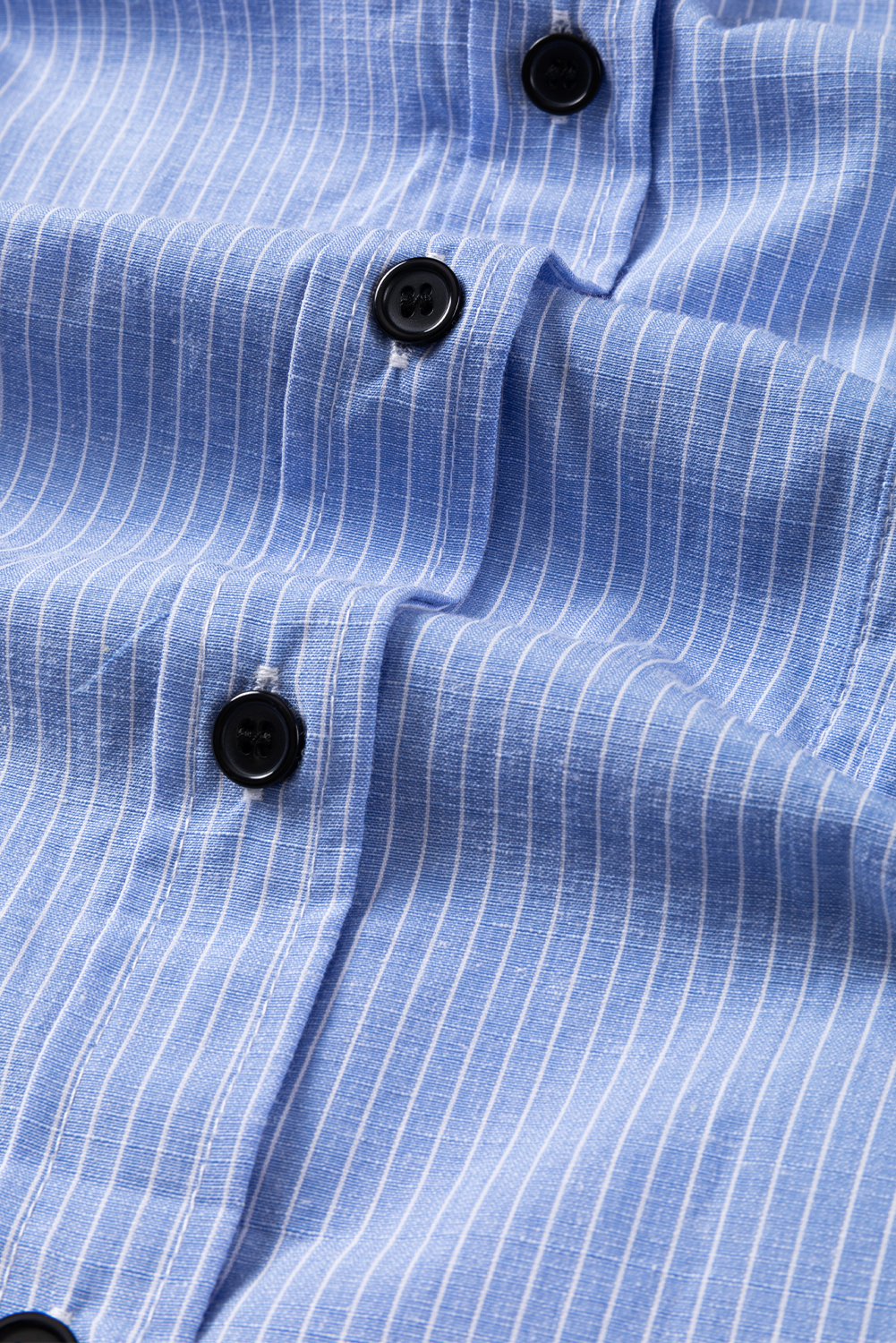 DEAR-LOVER Stripe Roll-tab Sleeve Pocketed Long Shirt - loveforevers