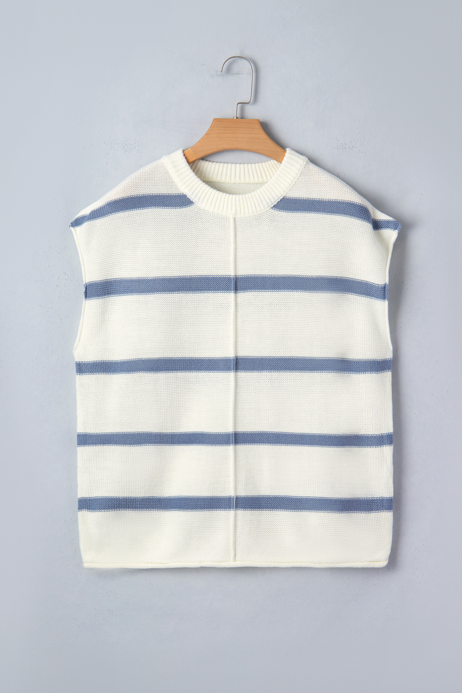 Blue Striped Batwing Sleeve Sweater Tee - loveforevers