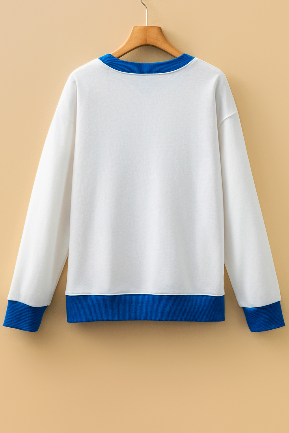 Black GAME DAY Letter Graphic Varsity Striped Detail Baggy Sweatshirt - loveforevers